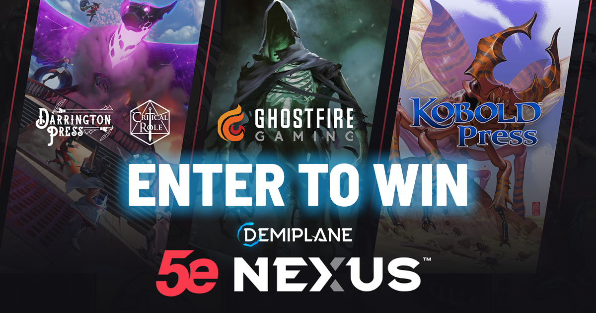 5e NEXUS Launch Giveaway